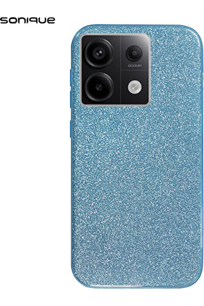 Other Sonique Shiny Back Cover Silicone / Plastic Light Blue (Redmi Note 13 P...