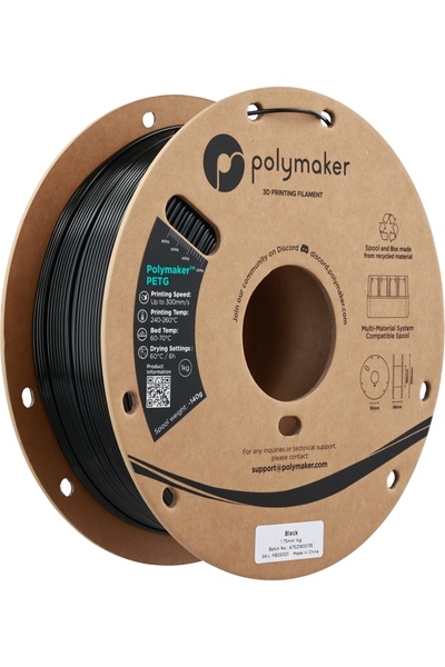 Polymaker PETG HS 1.75mm Black (Negru) 1kg 1.75 mm