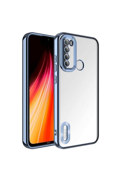 Pilanix Xiaomi Redmi Note 8 Case with Camera Protection, Colored Edges, Trans...