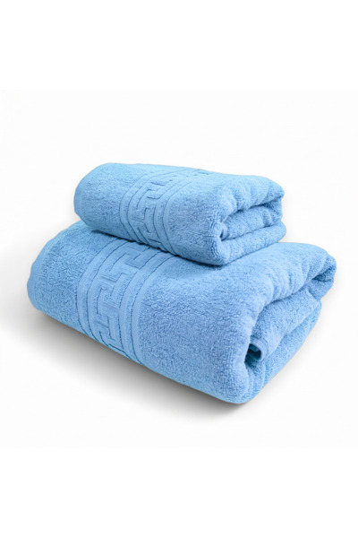 TextiLici Top Bottom Set of 2 Ultra Soft Towels – 100% Cotton, Double Thread,...