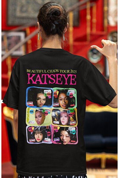 SEVBANO Katseye Kpop muzička grupa, unisex majica sa leđnim printom, veće vel...