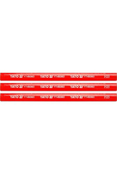 yato Carpenter pencils 175 mm. Top Bottom Set of 3 pieces