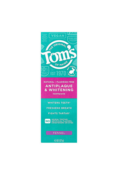 tom's of maine Toothpaste, Tom's of Maine, Antiplaque Whitening, Fluoride-fre...
