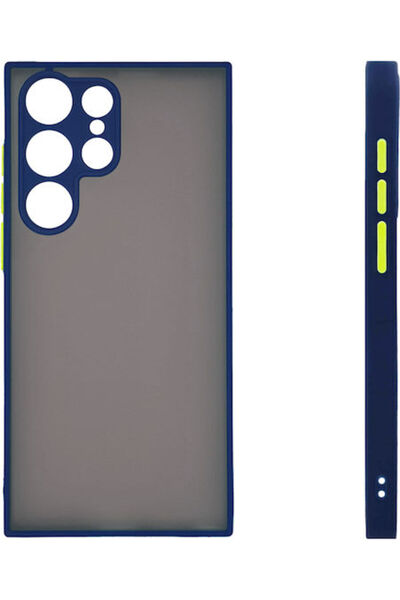 Other Sonique Color Button Bumper Silicone / Plastic Blue (Galaxy S23 Ultra)