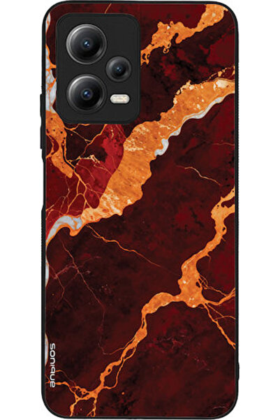 Other Θήκη Σειράς Sonique Marble για Xiaomi Redmi Note 12 5G Poco X5 5G Κόκκινο