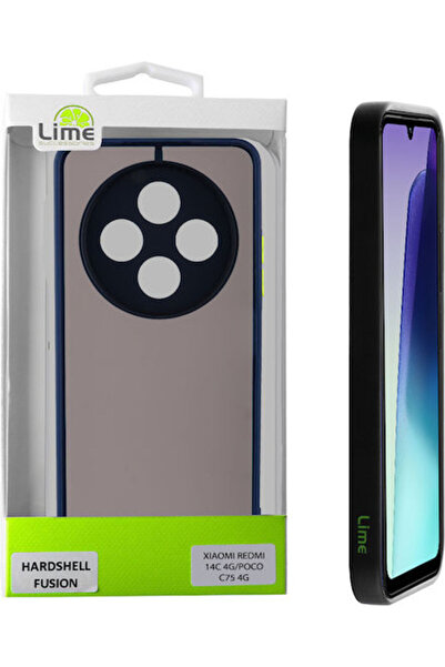 Lime&co Lime Πίσω Κάλυμμα Πλαστικό / Σιλικόνης Μπλε (Redmi 14C / Poco C75)