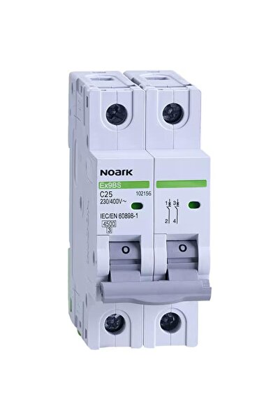 Chorus Siguranță automată, 2 poli, 25A, Noark, gri / 110088