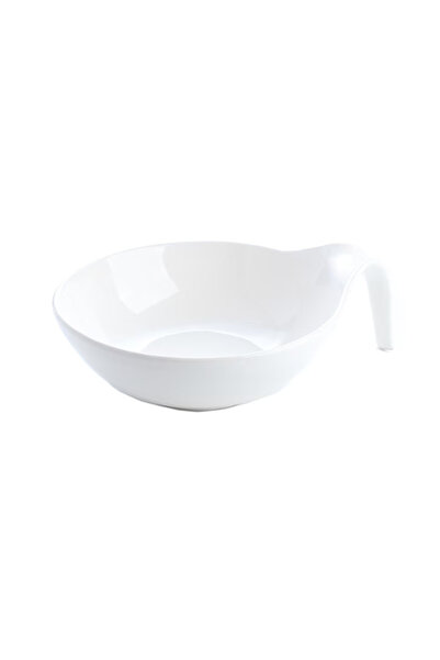 Studio Casa Bol Salata Rotund cu Maner, 21 cm, Ceramica, Alb