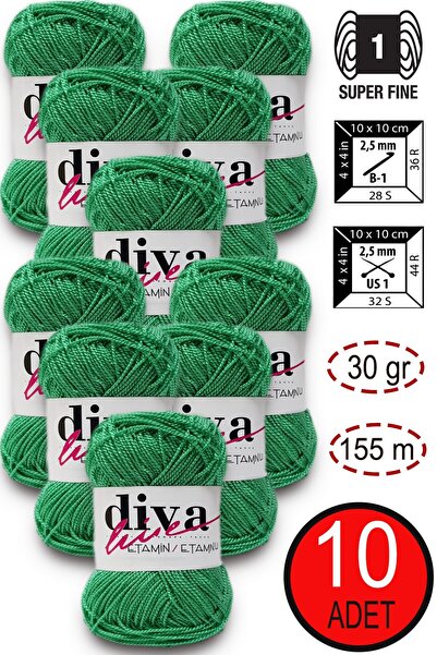 Diva İplik Diva Etamin 52 Malakit (Pachet de 10 bucăți)