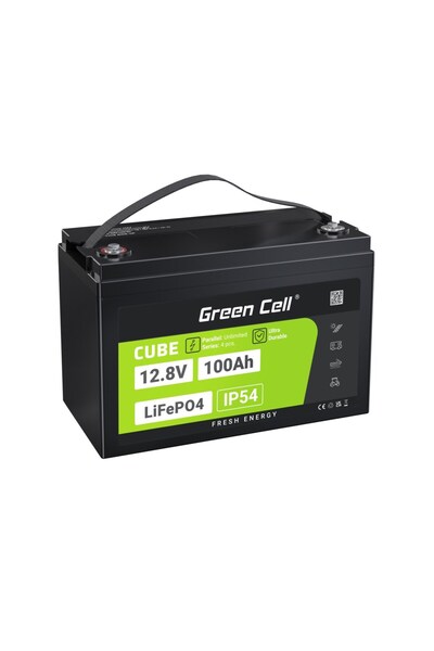 Other Baterie cubică GREEN CELL LIFEPO4 100AH 12V/12.8V