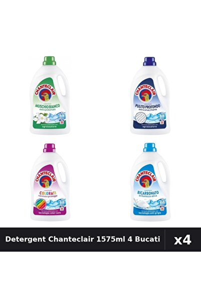 Chanteclair Pachet 4 Detergent Lichid Rufe 1575ml 35 Spalari - Mosc Alb, Colo...