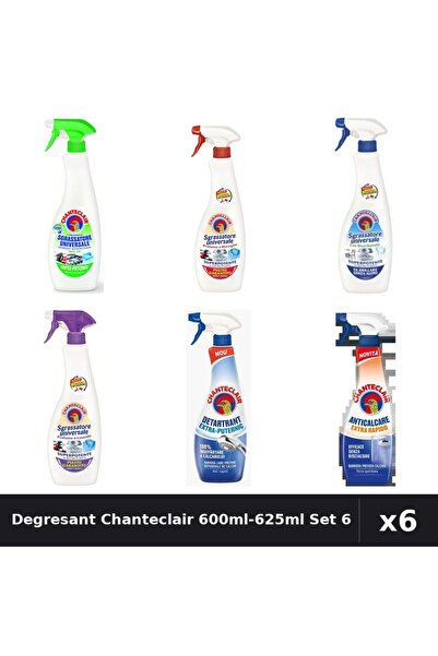 Chanteclair Set 6 Degresant Universal 600ml-625ml - Lamaie, Marsilia, Bicarbo...