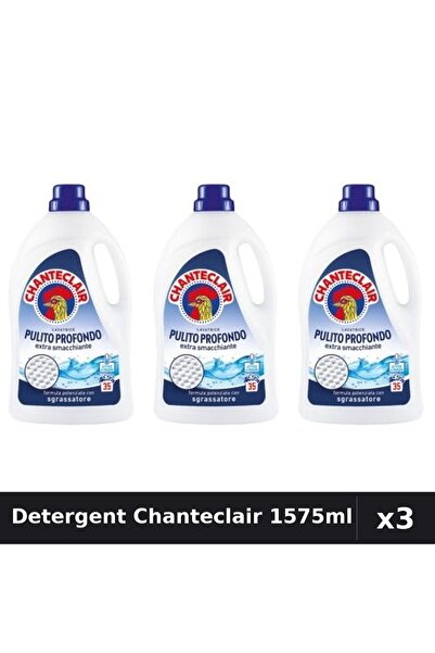 Chanteclair Set 3 Detergent Lichid Rufe 1575ml 35 Spalari - Curatare Profunda