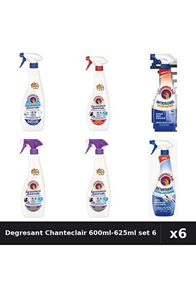 Chanteclair Set 6 Degresant Universal 600ml-625ml - Bicarbonat, Marsilia, Lav...