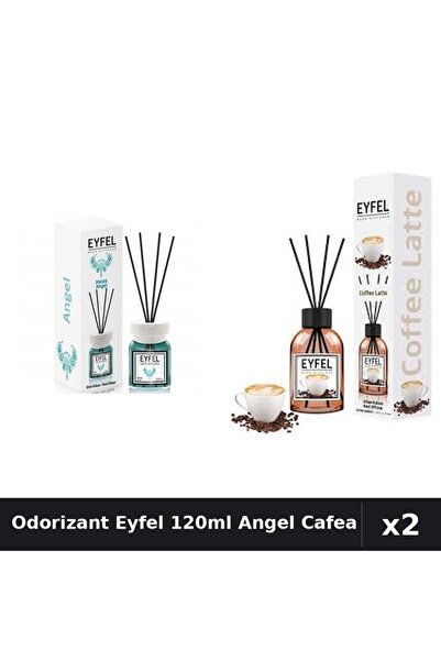 Eyfel Set 2 Odorizante Camera cu Betisoare - Angel, Cafea, Parfum Intens 120ml