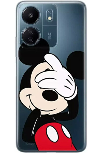 Disney Redmi 13c Θήκη Κινητού Τηλεφώνου με Μερικό Σχέδιο Μίκυ, Διαφανής με Κρ...