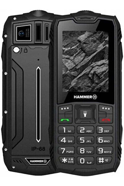 Hammer Ανθεκτικό Κινητό Τηλέφωνο Rock LTE Διπλής SIM με Μεγάλα Κουμπιά, Μαύρο