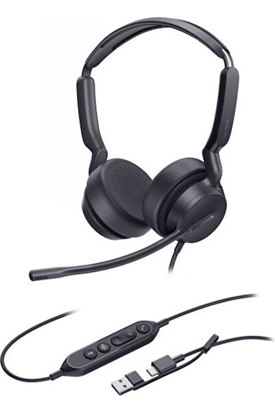 Yealink Ακουστικά VOIP USB-C/A για Διπλές Ομάδες (1308195)