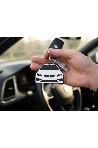 MODELLİST3D SEAT leon Özel Tasarım 3D Baskı Anahtarlık - Otomobil Aksesuarı
