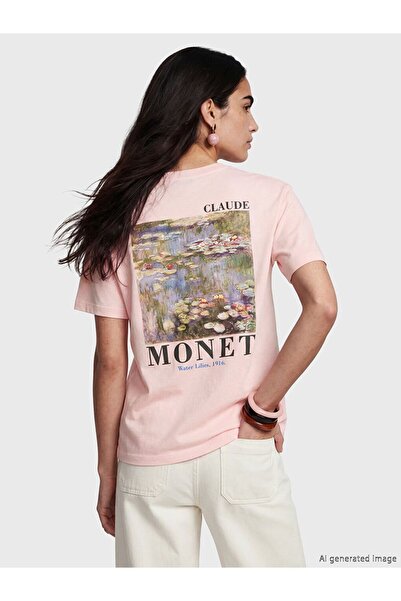 LC Waikiki Lcw Vision Claude Monet Printed Women's T-Shirt