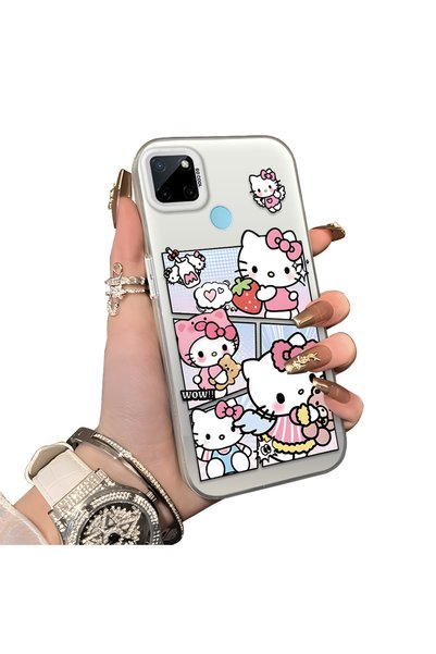 ucuc Realme C25Y/C21Y Compatible Stylish Cartoon Printed Shockproof Case