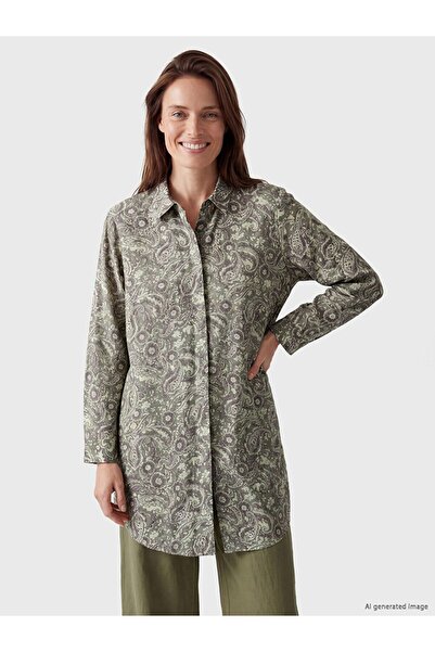 LC Waikiki قميص نسائي منقوش من LCW Grace\t