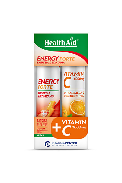 Health Aid HealthAid Ενέργεια Φορτέ & Βιταμίνη C Προωθητικό Πακέτο