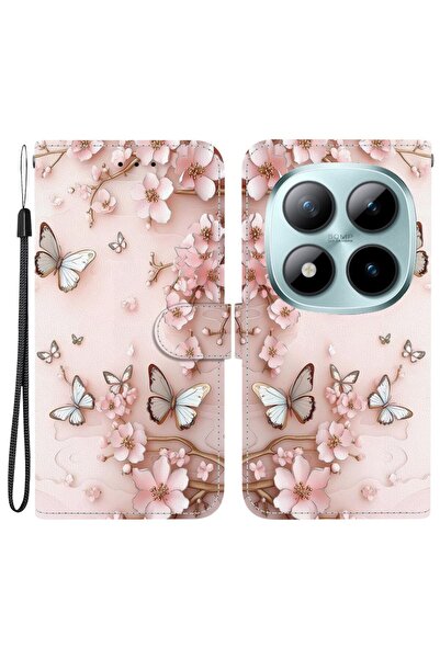 sscase Colored Drawing Θήκη Πορτοφόλι Pink Butterfly (Xiaomi Redmi Note 15 Pr...