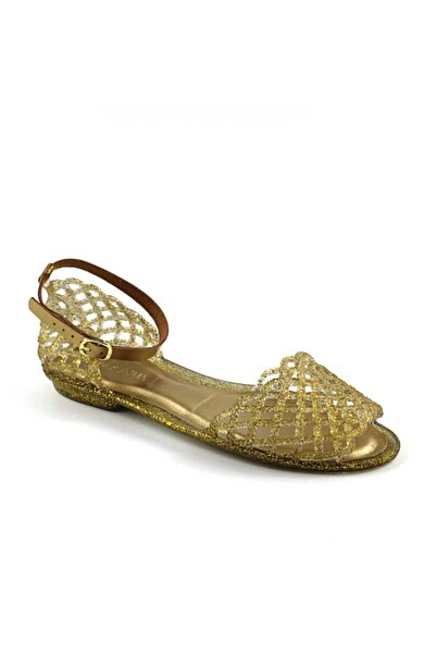 mm Women's lightweight Sandals with ankle strap 609-GOLD