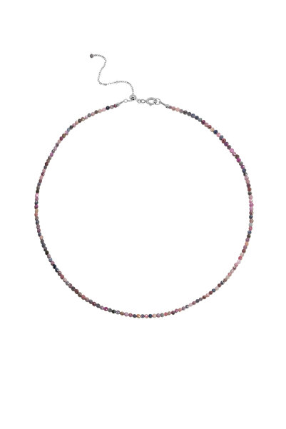 Lisa&Co. Colier Argint Granat Argint placat cu rodiu / Granat / Multicolor