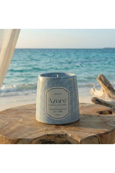 Amara New In Azure (170G) Eternal Blooming Rose Jar Candle