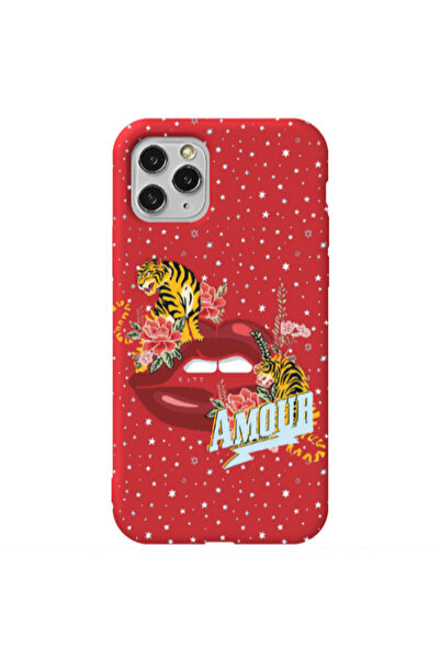 Other Apple iPhone 11 Pro Amour Red Colored Silicone TPU Θήκη