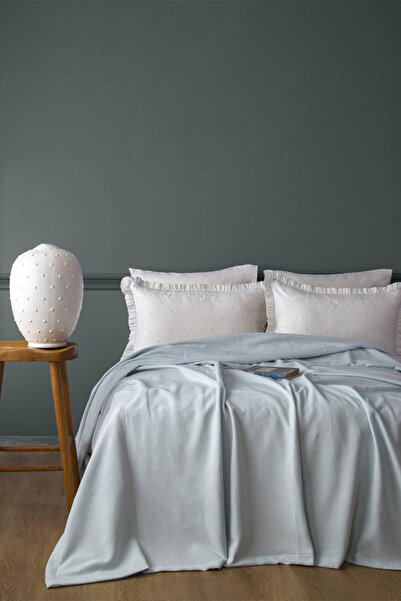 Apricitas HOME Set Betty Blue dublu din piqué 100% bumbac