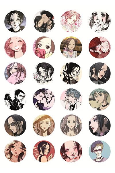 nihonwosekai Set de stickere anime NANA 24 BUC Osaki Nana Komatsu Nana Hachi