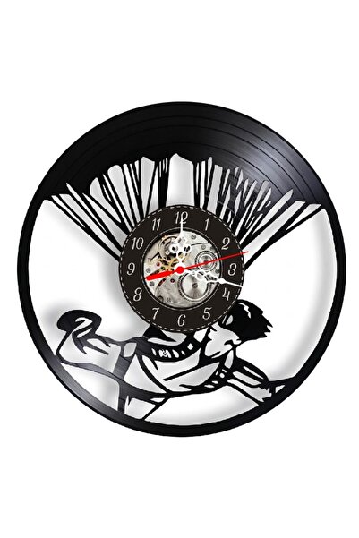 OEM Ceas de perete decorativ cu parașutism, fabricat din disc de vinil recicl...