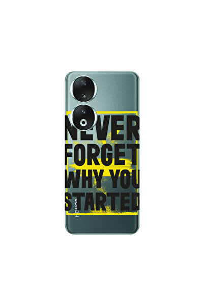 Other Honor 90 5G Never Forget Transparent Silicone TPU Θήκη