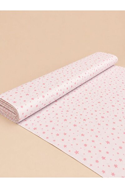 Zümra Baby %100 Pamuk Desenli Poplin Kumaş - Yıldız Desenli - En : 170cm