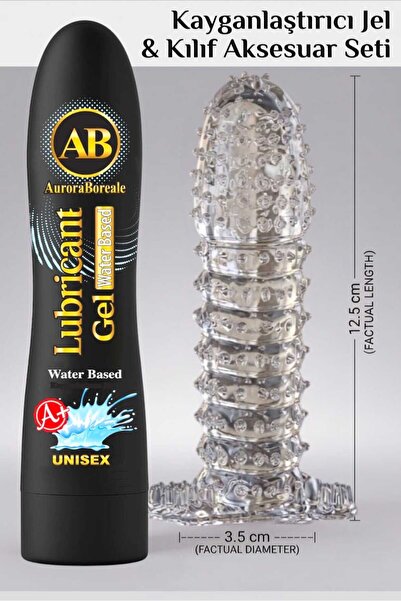 AuroraBoreale A+ Plus Su Bazlı 125 ML Kayganlaştırıcı Jel Şeffaf Kılıf Tırtık...