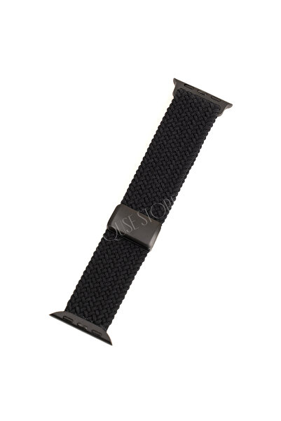 Quse Manyetik Örgü Apple Watch Kordonu 46mm-45mm-44mm & Series 1/3 42mm ile U...
