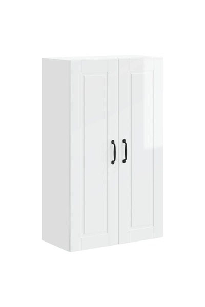 vidaxl Dulap de bucătărie Alb lucios 60 x 31 x 100 cm Lemn compozit