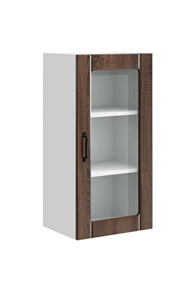 vidaxl Dulap de bucătărie Stejar închis 40 x 31 x 80 cm Lemn compozit