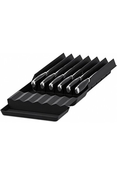 TOSHIONICS Kitchen Drawer Organizer Knife Tray- Knife storage Rack Multifunct...