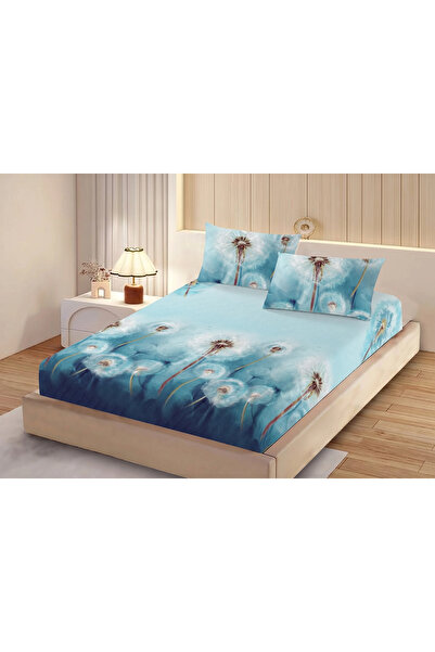 NufJoy Set cearceaf de pat cu elastic 180x200x25 cm si 2 fete perna 50x70 cm ...