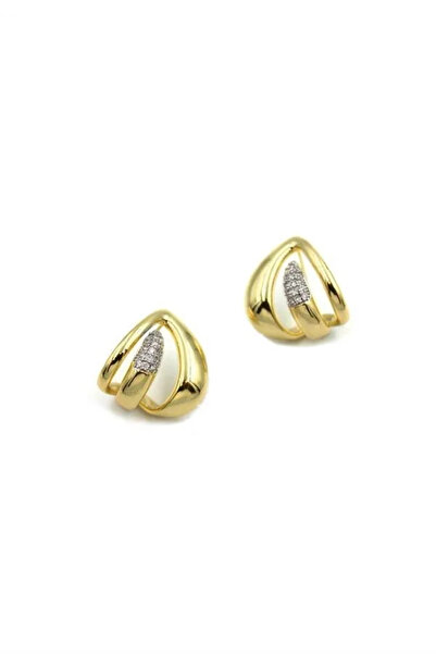 Marsilyan Nvdn- Ieg - Stone Earrings - Gold Iegrs-Nvdn1