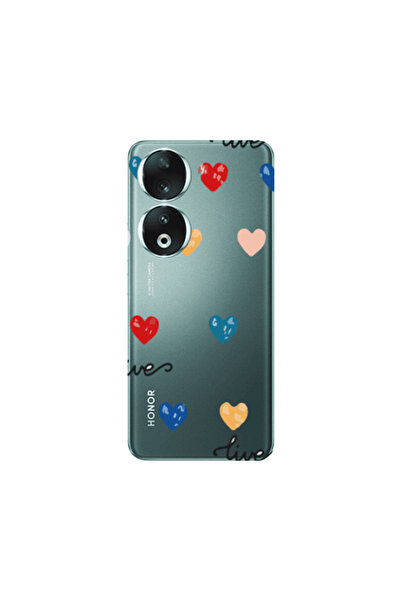 Other Honor 90 5G Heart Lives Transparent Silicone TPU Θήκη
