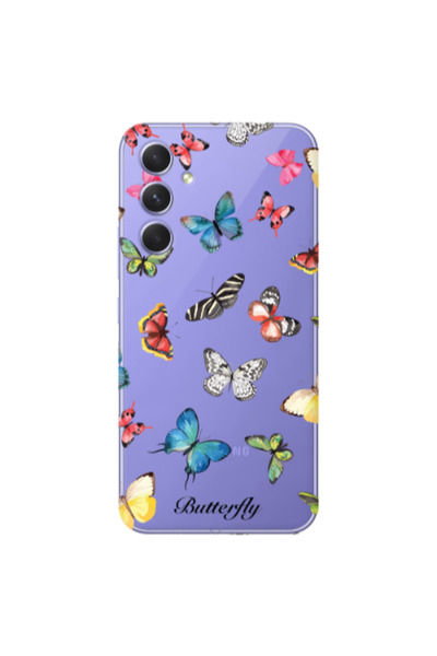 Other Samsung S25 PLUS Butterfly Mix Transparent Silicone TPU Θήκη
