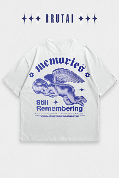 Brutal Dept. Memories Still Remembering Angel Printed Oversize T-Shirt Unisex...