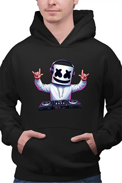 OEM Marshmello DJ Party Ανδρικό Φούτερ με Κουκούλα