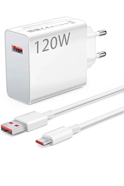 MuhendisTech Type-C 120 Watt Hızlı Şarj Aleti Adaptör ve Kablo Set Xiaomi Red...