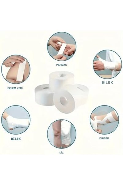 Yıldızan Terra Organik NutraBella Rijit Fiksasyon Yapışkanlı Sporcu Bandajı 3.7cm X 13 Mt Voleybol,boks,baske
